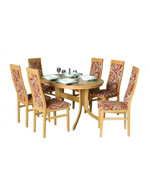 Betti étkezőgarnitúra - Bóni asztal + 6 szék - gazdag színválaszték!