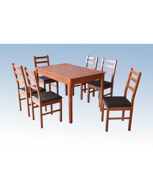 Panna étkezőgarnitúra - nyitható asztal + 6 szék - gazdag színválaszték